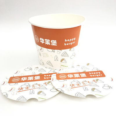 一回用4500ml紙の食器バケツ カスタム フライドチキンバケツ 蓋付き