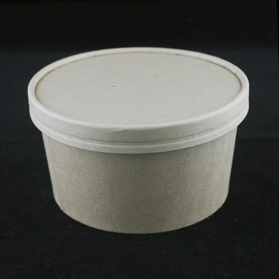 エコフレンドリー紙サラダ碗 蓋付き 1000ml クラフト食品容器