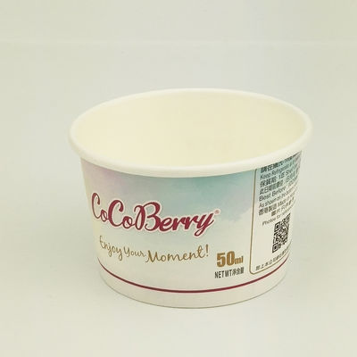 一回用アイスクリーム紙カップ 蓋付き 漏れ止め カスタムボウル 3オンス 85ml