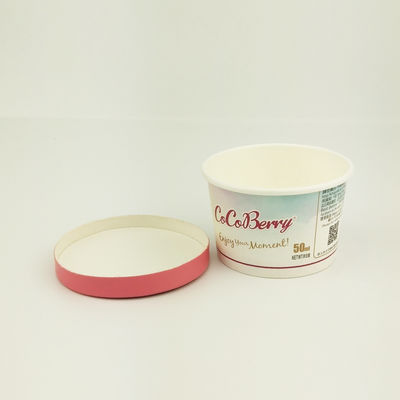 一回用アイスクリーム紙カップ 蓋付き 漏れ止め カスタムボウル 3オンス 85ml