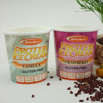 エコフレンドリー アイスクリーム紙カップ 蓋付き 16オンス 475ml 冷凍ヨーグルト容器