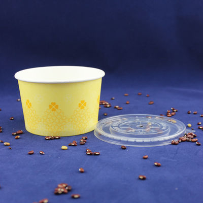 プラスチックドーム蓋付きのヨーグルト紙カップ