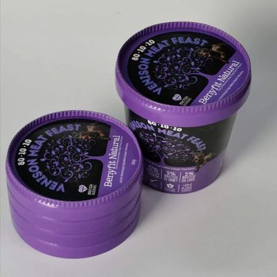 475ml 生物分解性 アイスクリームタンク 蓋付き 520ml アイスクリーム紙碗