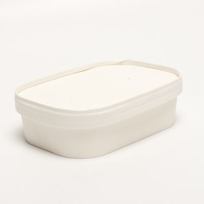 軽量な紙の方角鉢 持ち帰り用 蓋付き 使い捨て 食品 容器