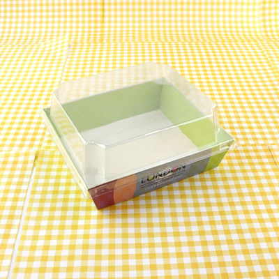 生物分解可能なパン屋の包装箱 パンケーキ クラフト紙 食品容器