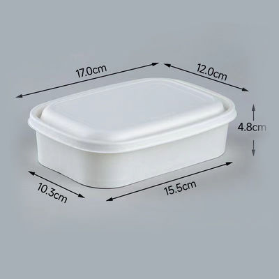 500ml 暖められる 蓋付きのクラフト紙碗