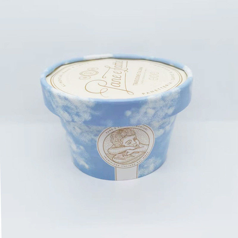 8.5oz 260ml アイスクリーム紙カップ 蓋付き エコフレンドリー 持ち帰り容器
