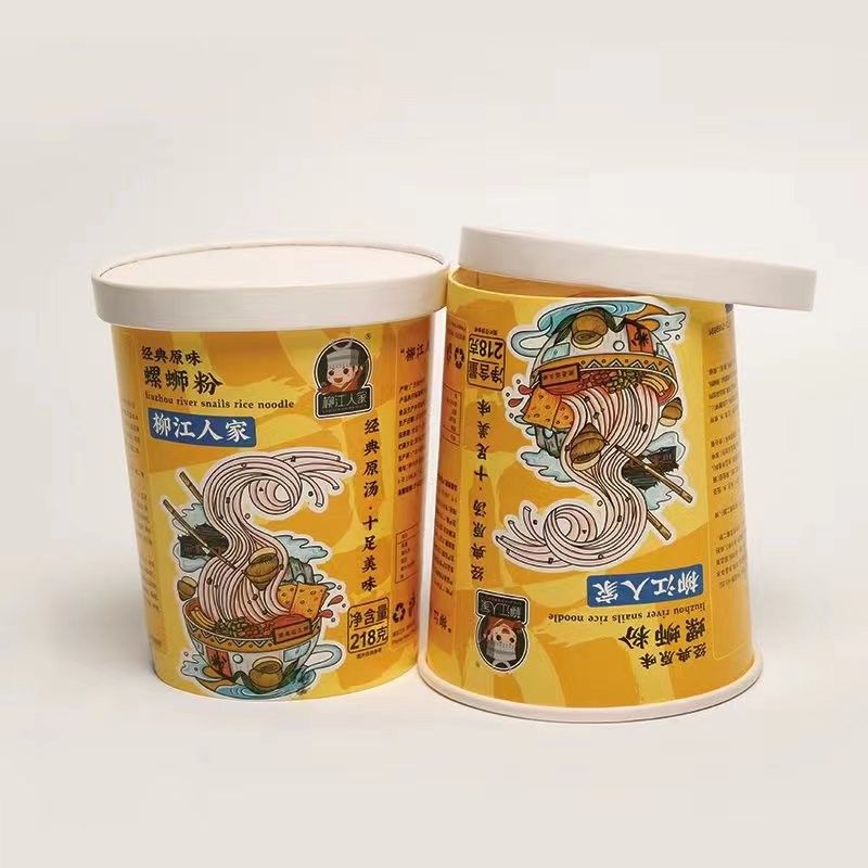 インスタントヌードル紙カップ 32オンス フレンチフライ パリ碗 フラットカバー食品グレード