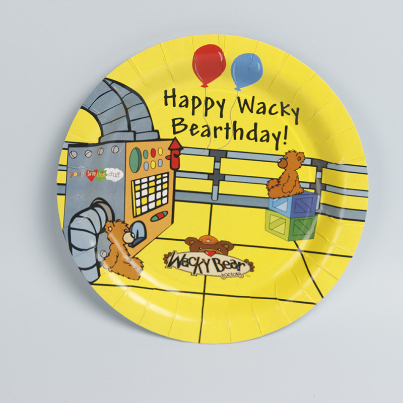 プリンセス テーマ ユニコーン パーティ プレート 紙 丸 使い捨て 食器