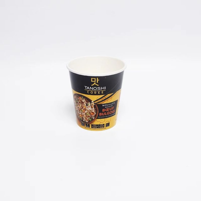 インスタントヌードルボウル 耐熱食品級 ランチボックス 純赤 洗濯料のないクラフト紙 包装 紙ボウル メーカー