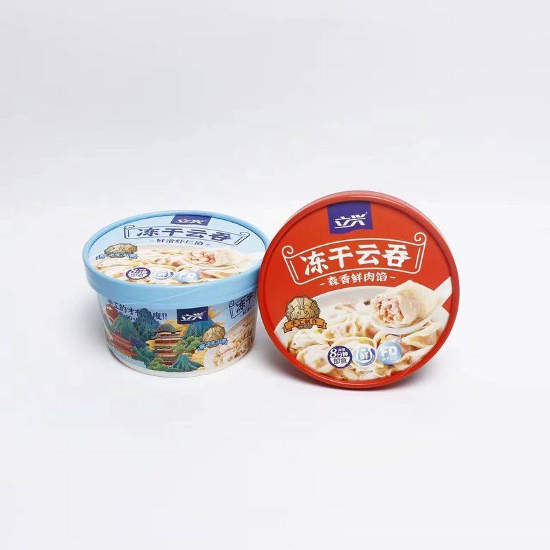 紙バケツを蓋付きの冷凍製紙ボウル インスタントヌードル 持ち帰り食材のパッケージ 熱飲み物カップ