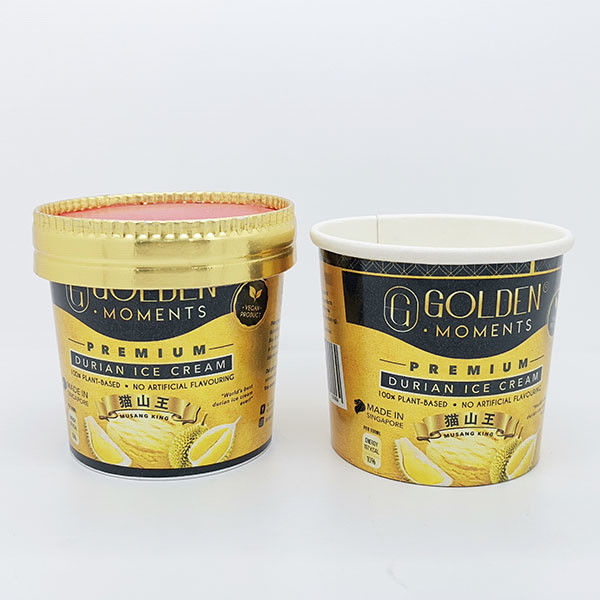 紙蓋付き 厚いヨーグルト用紙包装