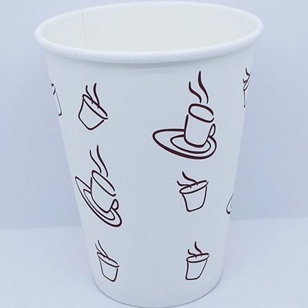 カスタム 持ち帰り 環境に優しい紙コーヒーカップ 蓋付き 温かい飲み物 12オンス